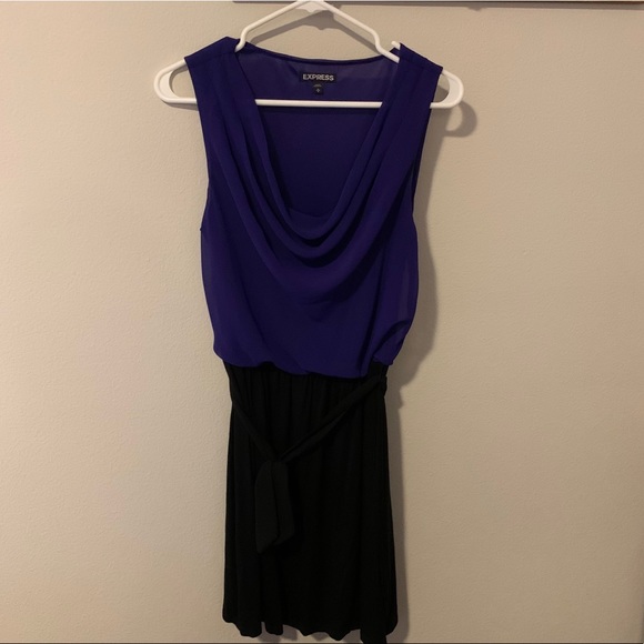 Express Mixed Media Dress - Picture 1 of 7